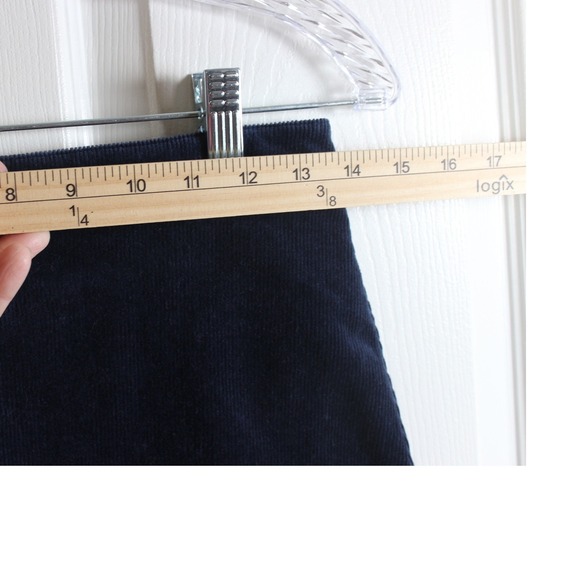 Forever 21 Navy Blue Corduroy A Line Zipper Skirt Junior Size Medium - Picture 2 of 7